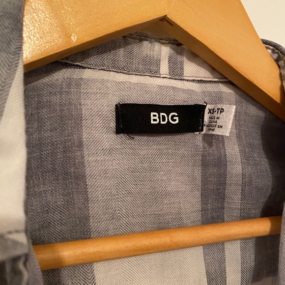 BDG Plaid Button Down - Picture 3 of 3